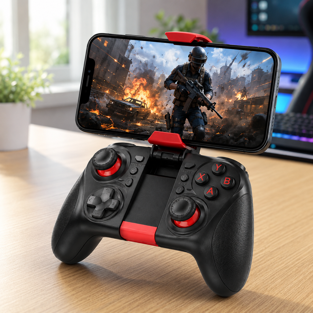 MOCUTE-050 Bluetooth Mobile Game Controller with Phone Holder